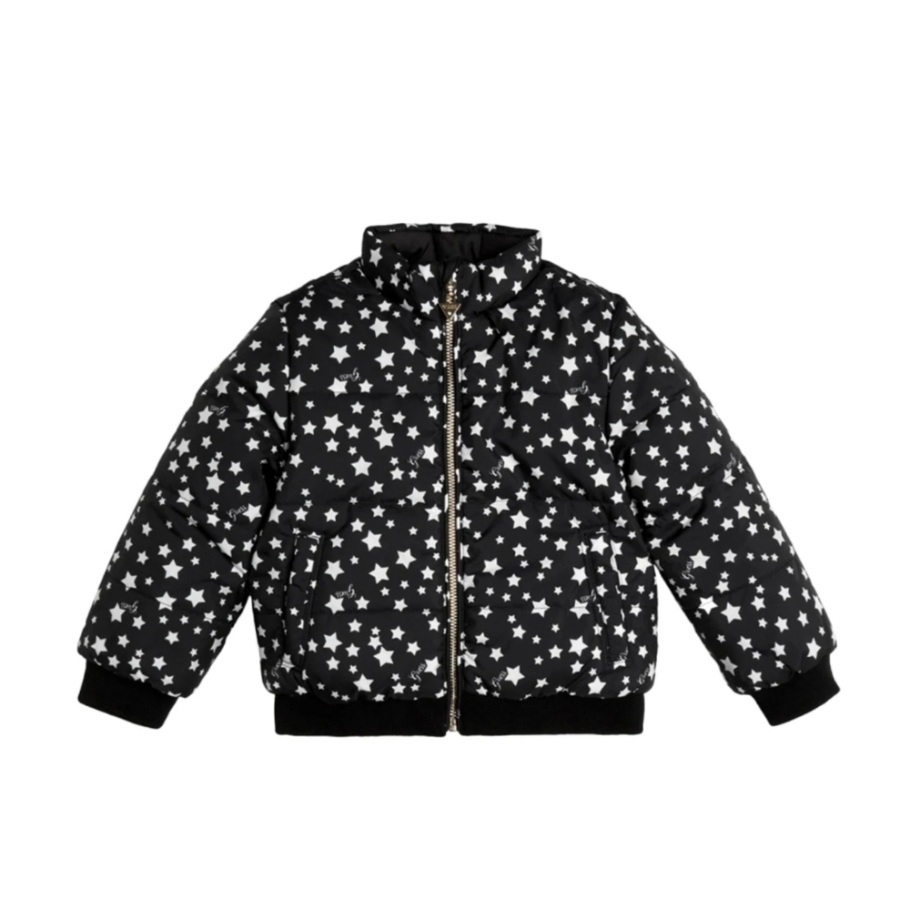 NEW GUESS Reversible Girls Puffer Jacket SZ 2